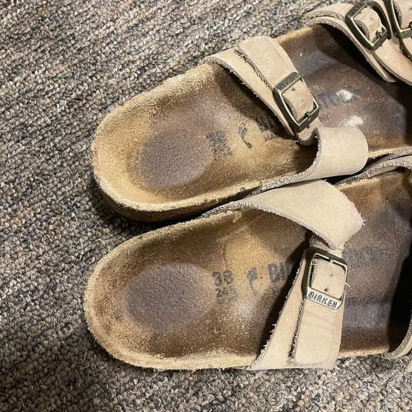 Birkenstock Womens Franca Tobacco Brown Oiled Leather Sandals Size 38 US 7-7.5 - Picture 3 of 9